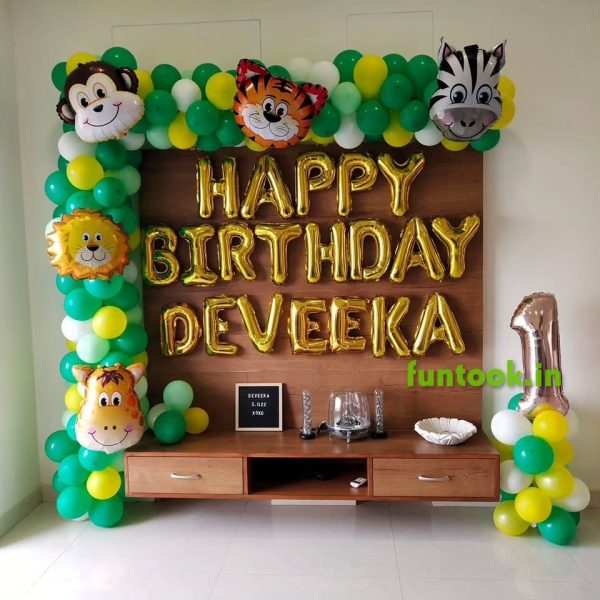 Jungle Theme Birthday Decors