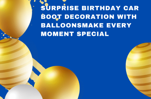 Surprise Birthday Car Boot Decoration with Balloons