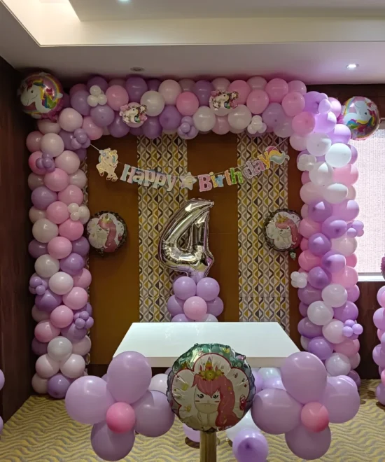 Unicorn theme Birthday decoration